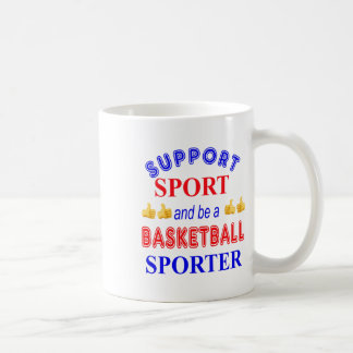 Stödja idrott och vara en basketsporter kaffemugg