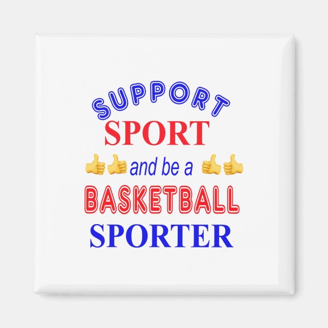 Stödja idrott och vara en basketsporter magnet (Framsidan)