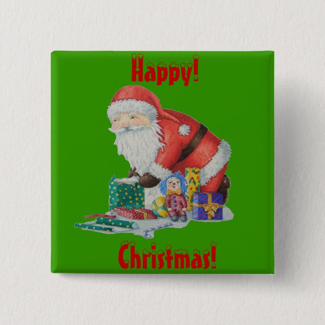 Stödja inslagningsgåvor och leksak för julklappar knapp (Framsida)