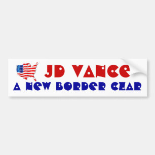 STÖDJA JD VANCE A NEW GRÄNS CZAR USA! Flagga Bildekal