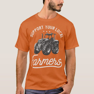 Stödja lokala jordbrukare i jordbruket t shirt