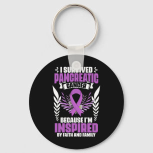 Stödja Pancreas Survivor Pancreatic Cancer Awaren Nyckelring