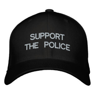 STÖDJA POLICE BASEBALL CAP från eZaZZleMan.com Broderad Keps