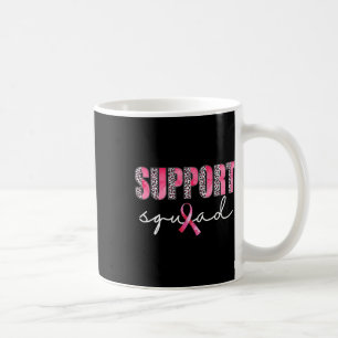 Stödja Squad Leopard Rosa Warrior Breast Cancer A Kaffemugg