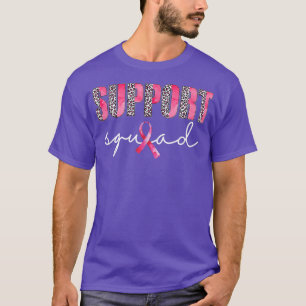 Stödja Squad Leopard Rosa Warrior Breast Cancer A T Shirt