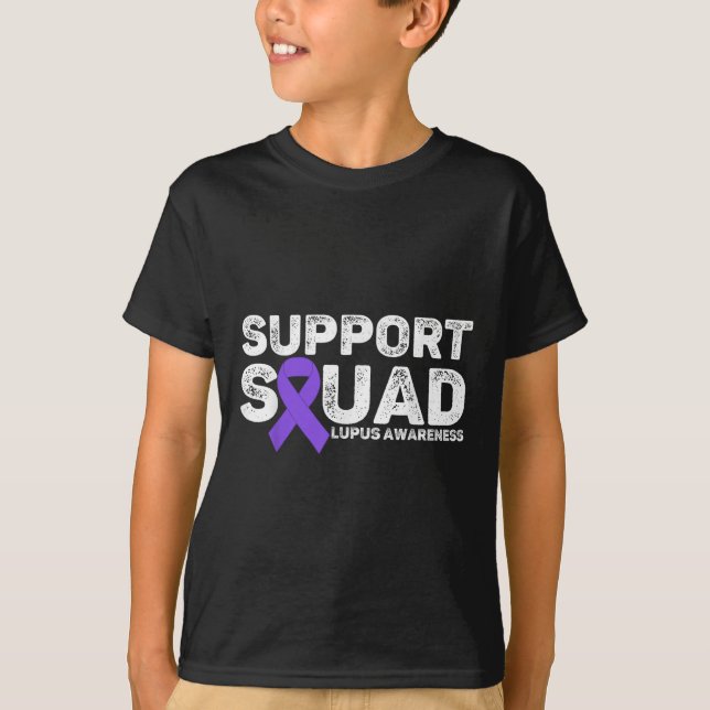 Stödja Squad Lupus Awareness Month För manar Women T Shirt (Framsida)