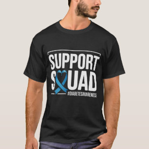 Stödja Squad Typ 1 Diabetes Medvetenhet T1D T Shirt