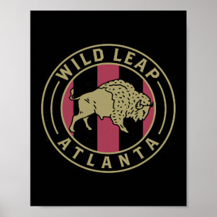 Stödja The Five Stripes Atlanta Soccer Poster