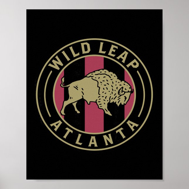 Stödja The Five Stripes Atlanta Soccer Poster (Framsidan)
