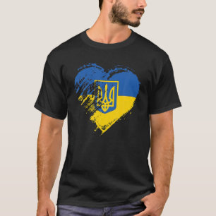 Stödja Ukraina Flagga, det fredliga Kärlek-Pridet T Shirt