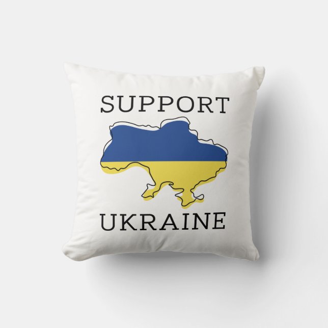 Stödja Ukraina Kudde (Framsida)