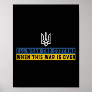 Stödja Ukraina så Bäror jag dräkten när det här vi Poster