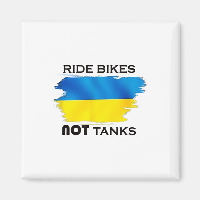 Stödja ukrainare Ukraina Flagga Shirts Stoppa Krig Magnet (Framsidan)