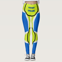 Stödja Ukrainas nationella Färg Leggings