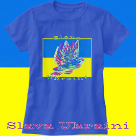 Stödja Ukrainas slava Ukrainini-fredsduvor T Shirt