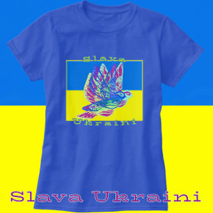 Stödja Ukrainas slava Ukrainini-fredsduvor T Shirt