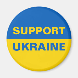 Stödja Ukrainas ukrainska Flagga Magnet