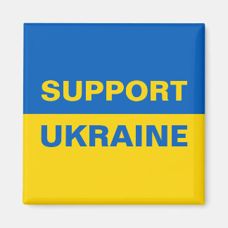 Stödja Ukrainas ukrainska Flagga Magnet
