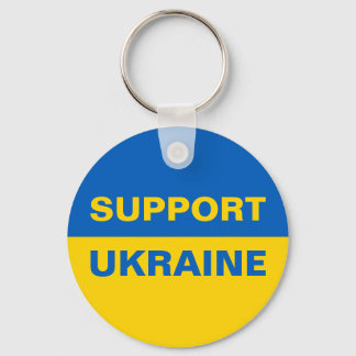 Stödja Ukrainas ukrainska Flagga Nyckelring
