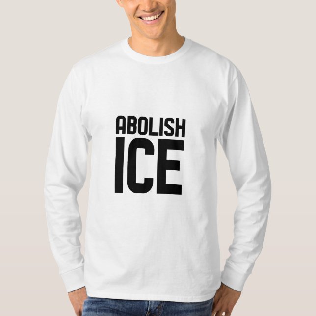 Stödja vår invandrade avhugga istävling t shirt (Framsida)
