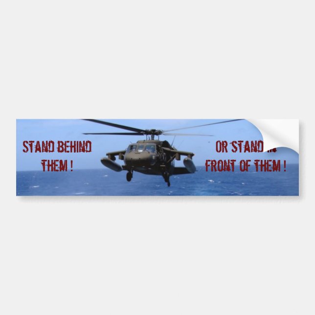 Stödja våra trupper bildekal (Framsidan)