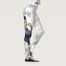 Stödja våra trupper Rosie, Riveter Leggings