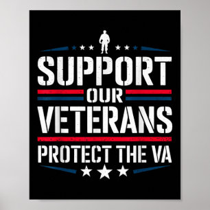 Stödja våra veteraner och Va Protest De Poster