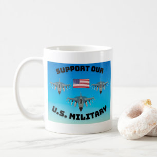 Stödja vårt amerikanska militära Mugg
