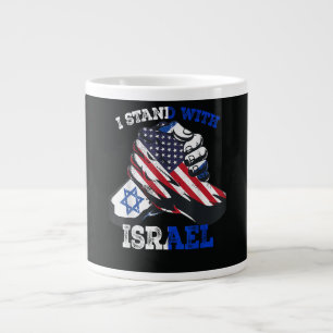Stödjer Jag står med Israel Judisk arv Jumbo Mugg