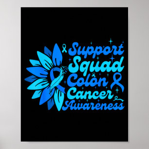 Stödlag solros colon blå cancer poster