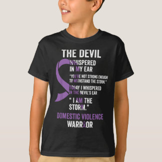 Stödrevbenet för våldsmedvetande i Djävulen-Domest T Shirt