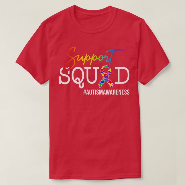 Stödruta för autismupplysning t shirt (Design framsida)