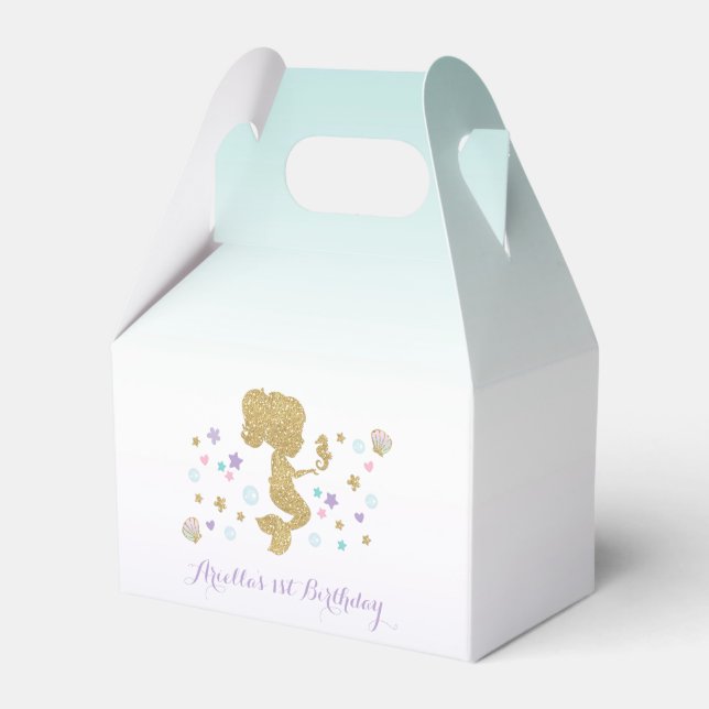 Stödruta för Födelsedagsfest av sjöjungfru under s Presentaskar (Framsidan Sidan)