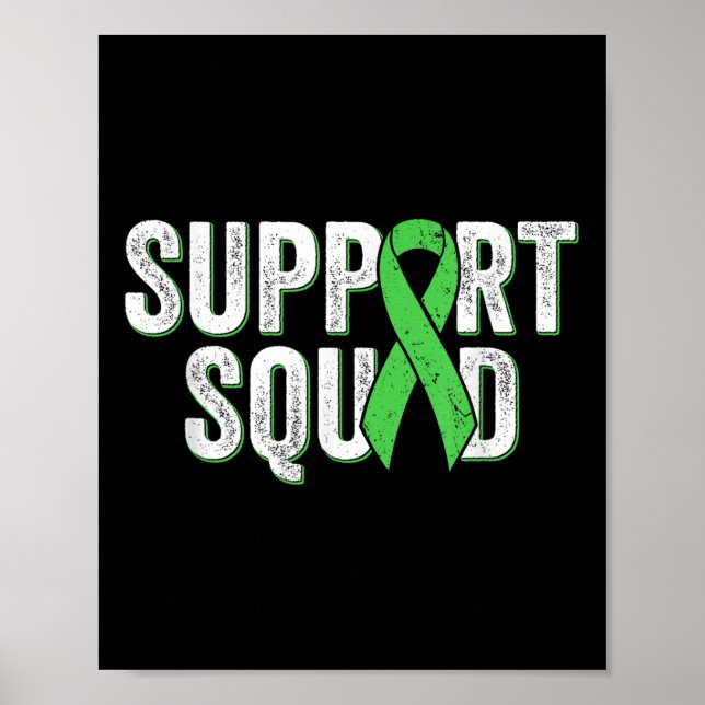 Stödruta för lymfomatlymfomatstöd - Lime Green A Poster (Framsidan)
