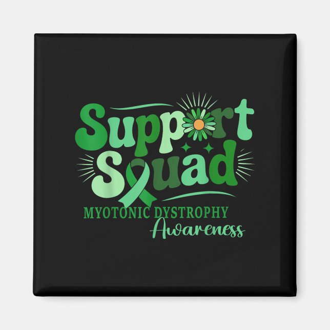 Stödruta för Myotonic Dystrophy Awareness Support  Magnet (Framsidan)