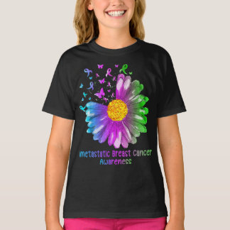 Stödruta T för bröstcancermedvetenhet vid metastas Shirt
