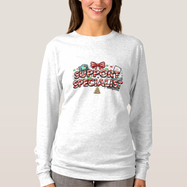 Stödspecialist Long Sleeve T Shirt (Framsida)
