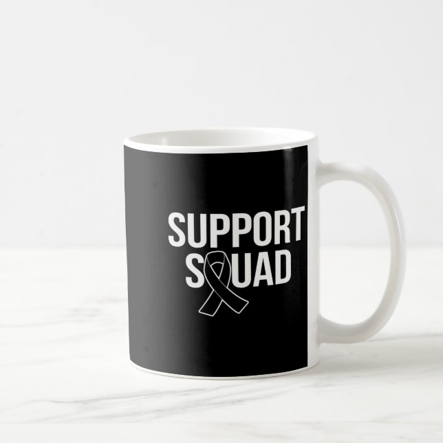 Stödteam Bröstcancer Medvetenhet Månad Rosa Kaffemugg (Höger)