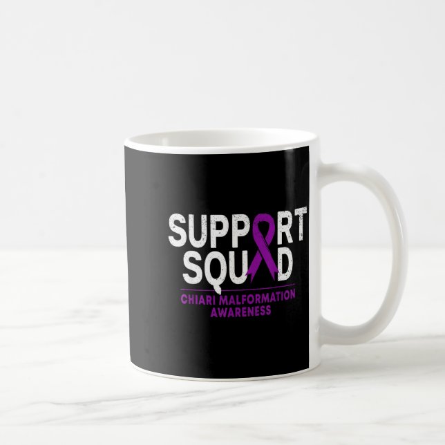 Stödteam Chiari Malformation-medvetenhet Lila Kaffemugg (Höger)