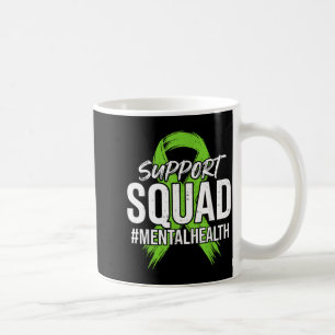Stödteam Mental Hälsomedvetenhet Grön Band Kaffemugg