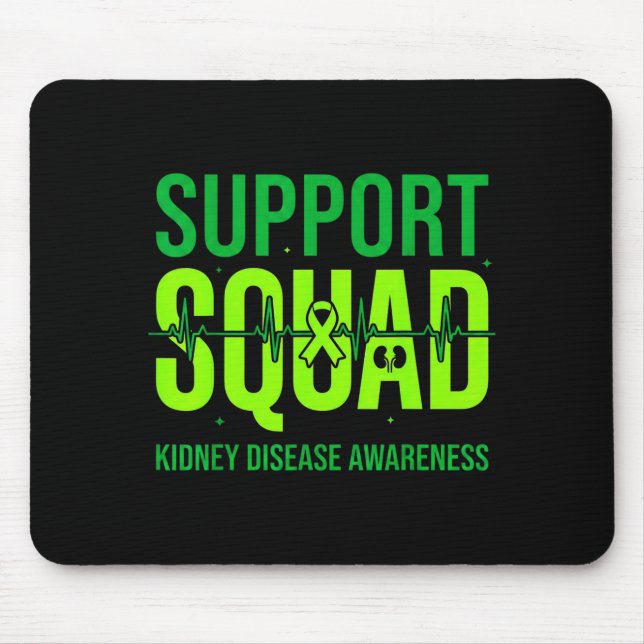 Stödtrupp Grön Band Kidney Disease Musmatta (Framsidan)