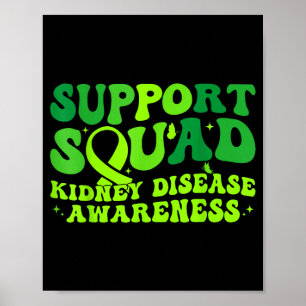 Stödtrupp grön banderoll fjäril pkd njureSup Poster
