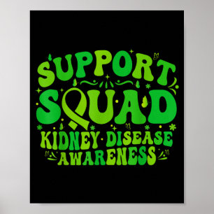 Stödtrupp grön bandspiral fjäril pkd njure poster