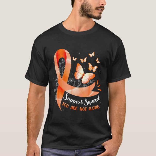 Stödtrupp Inte Ensam Leukemi Medvetenhet Män T Shirt (Framsida)
