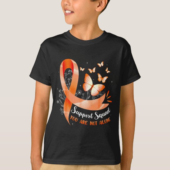 Stödtrupp Inte Ensam Leukemi Medvetenhet Män T Shirt (Framsida)