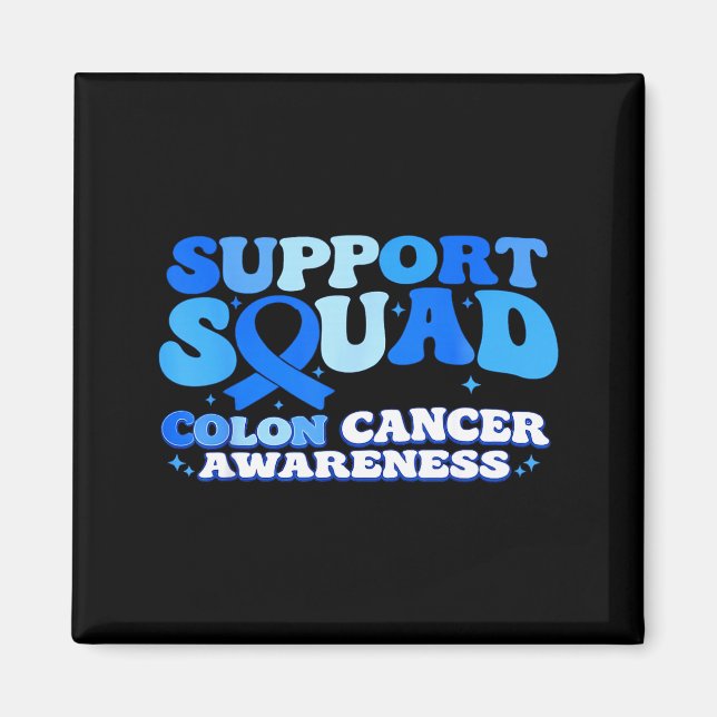 Stödtrupp Koloncancer Medvetenhet Kolorektal Magnet (Framsidan)