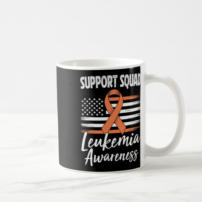Stödtrupp Leukemi Medvetenhet Orange Band Blodcanc Kaffemugg (Höger)