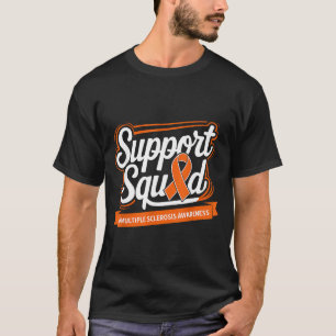 Stödtrupp Multipel skleros Medvetenhet Orange T Shirt