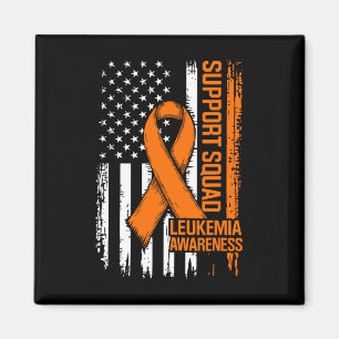 Stödtrupp Orange Band Leukemi Blodcancer Magnet