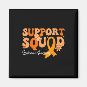 Stödtrupp Orange Band Leukemi Blodcancer  Magnet